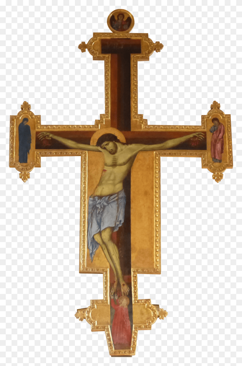 1848x2868 Descargar Png Crucifijo Peint De Sant39Eustorgio Crucifijo, Cruz, Símbolo, Persona Hd Png