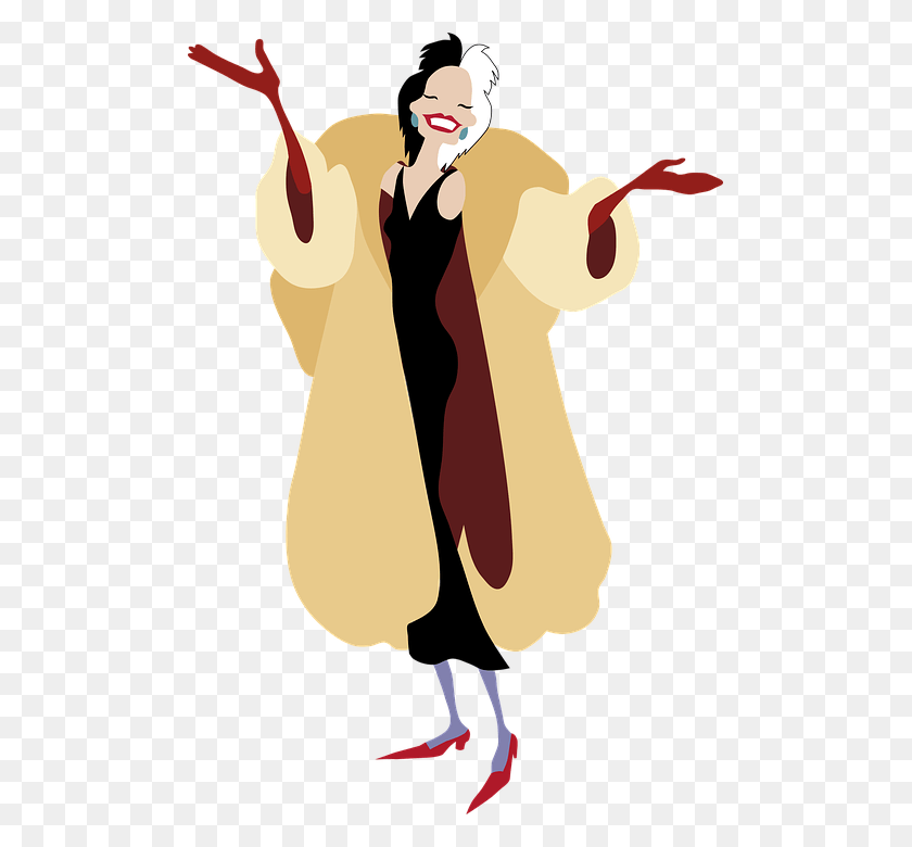 493x720 Cruella De Ville Cruella De Ville Cruella D Enfer Le Dessin, Hand, Stain HD PNG Download