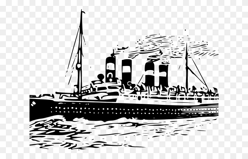 640x480 Png Круизный Лайнер Титаник Черно-Белый, Серый, Мир Варкрафта Png Скачать