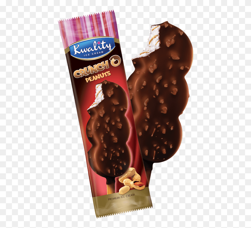 455x703 Cruncho Peanuts Kwality Double Chocolate Ice Cream, Food, Plant, Dessert HD PNG Download