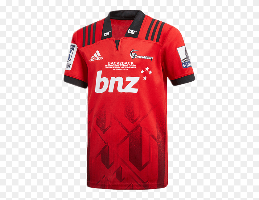 433x587 Crusaders Super Rugby Back2back Home Jersey Crusaders Rugby Shirt, Clothing, Apparel HD PNG Download