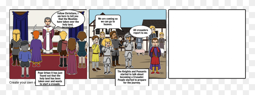 1145x376 Crusades Cartoon, Comics, Book, Person HD PNG Download