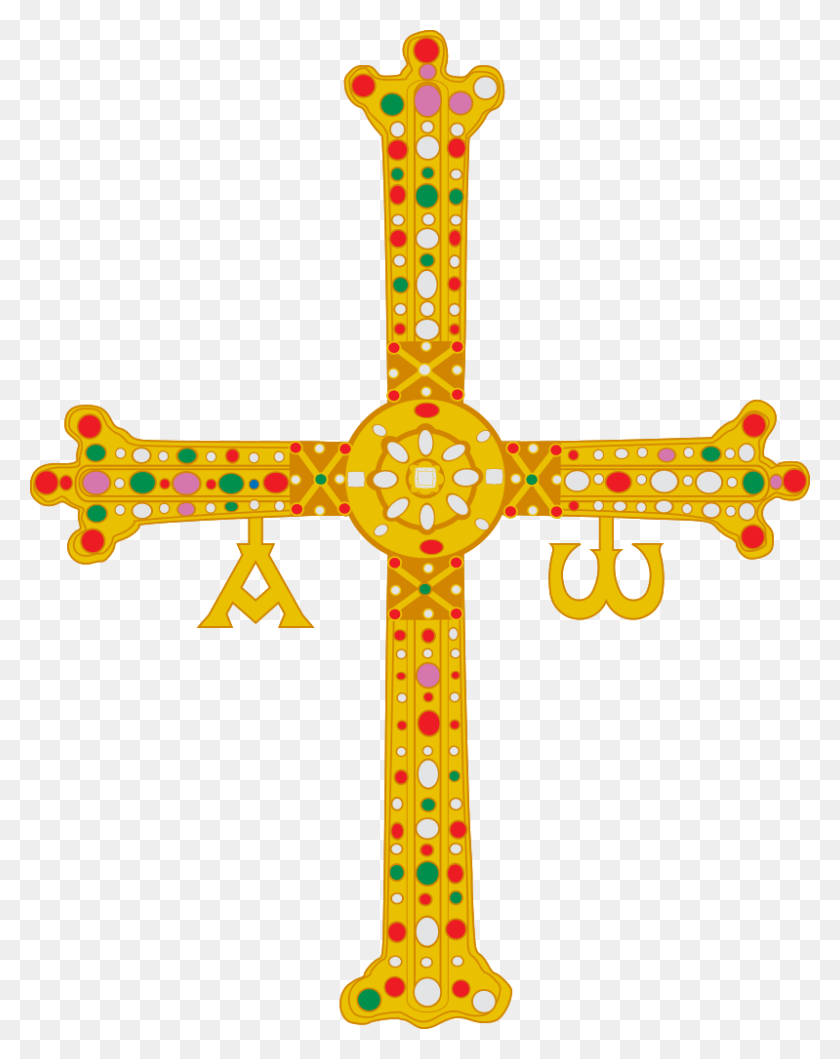 799x1024 Cruz De Asturias Asturias Cross, Symbol, Crucifix, Text HD PNG Download