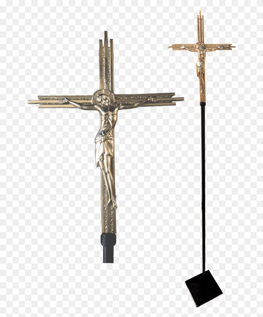 667x951 Cruz Procesional Icone De Cristo Mod Cross, Símbolo, Crucifijo Hd Png