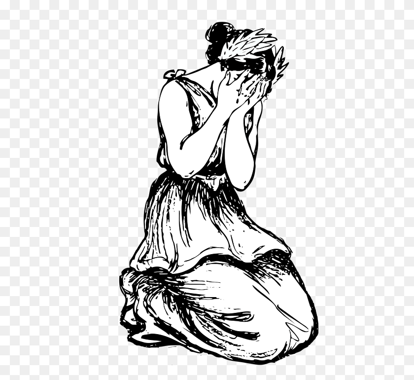 453x710 Cry Lady Beauty Woman Sad Unhappy Crying Woman Crying Drawing Easy, Person, Human, Hula HD PNG Download