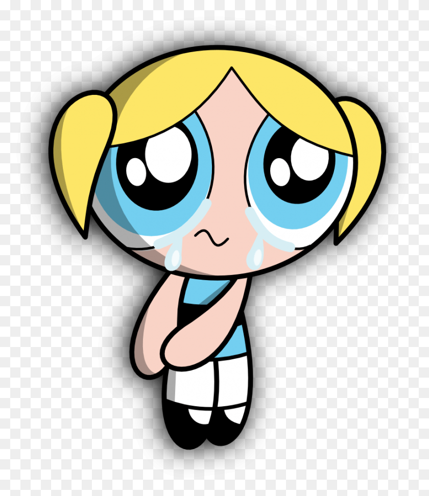 855x1000 Crying Cartoons Powerpuff Girls Cry Bubbles, Reading, Photography HD PNG Download