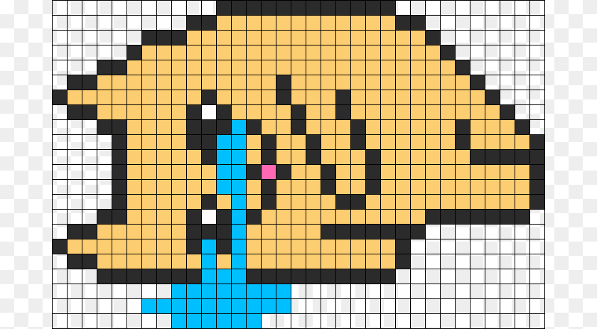 694x463 Crying Cat Emoticon Perler Bead Pattern Bead Sprite Pixel Cat Emoji, Chess, Game PNG