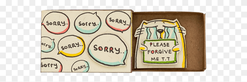 567x221 Crying Face Cat Please Forgive Me Matchbox Label, Text, Game HD PNG Download