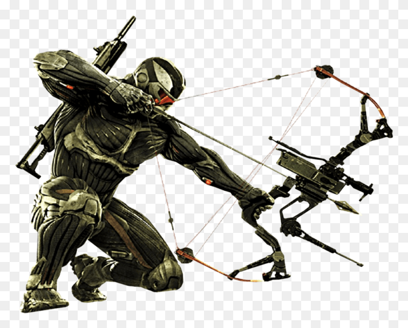 999x789 Crysis 3 Compound Bow Archery Crysis 3, Person, Human, Helmet HD PNG Download