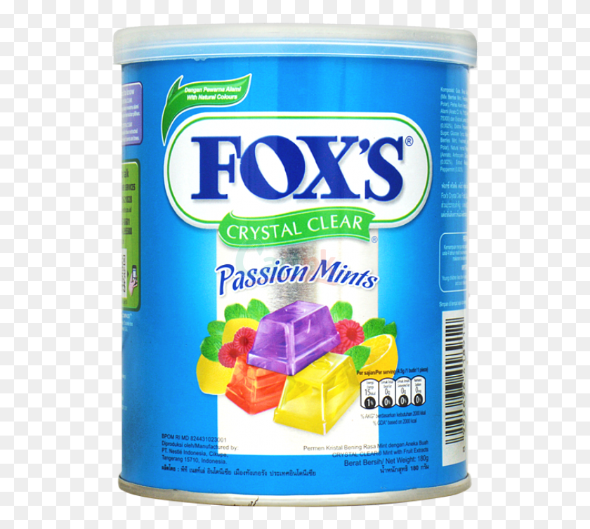 523x693 Descargar Png Crystal Clear Passion Mint Candy 180G Tin Fox39S Crystal Clear Berries, Toalla, Papel, Papel Hd Png