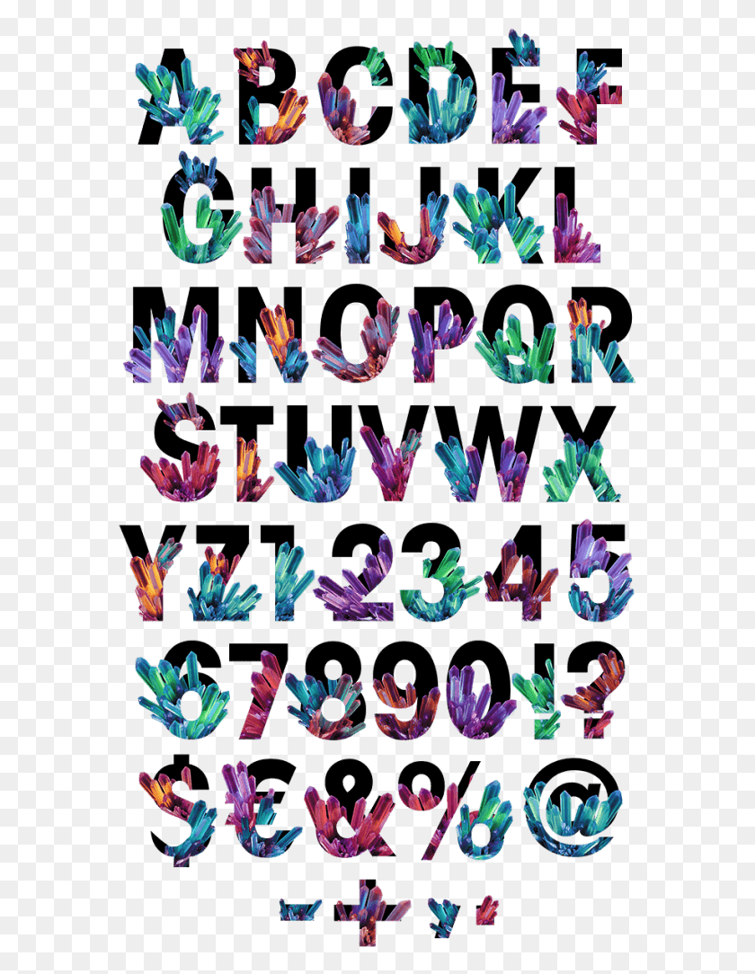 577x1024 Crystal Inside Style Font Alphabet Crystal Font, Purple, Graphics HD PNG Download