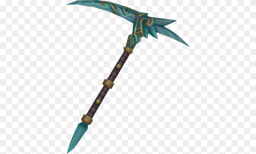 408x505 Crystal Pickaxe, Sword, Weapon, Blade, Dagger Transparent PNG