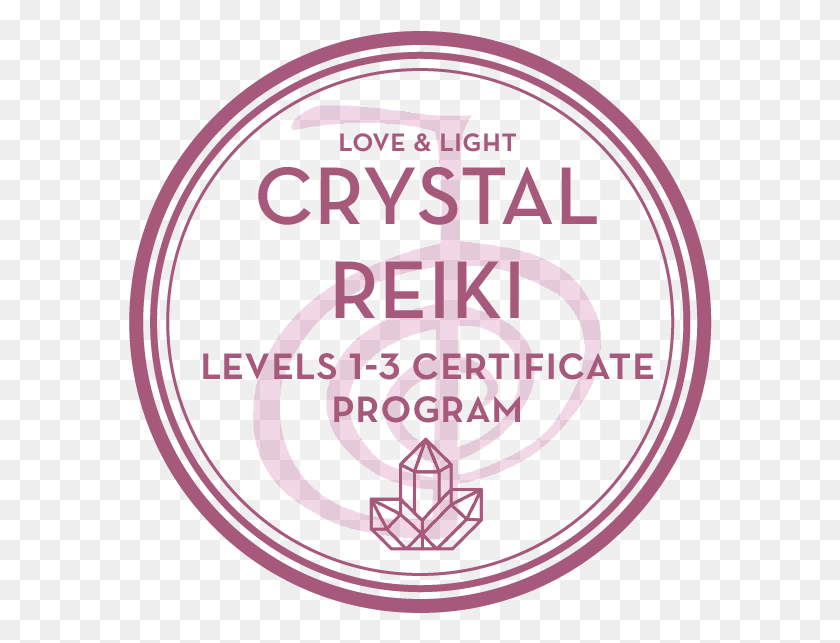 584x583 Crystal Reiki Program Certificate, Text, Symbol, Poster HD PNG Download