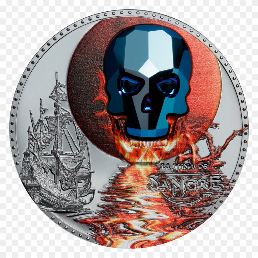 910x910 Crystal Skull Luna De Sangre Coin, Money, Logo, Symbol HD PNG Download