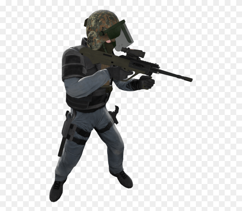 500x674 Csgo Soldier Graphic Free Library, Gun, Weapon, Weaponry HD PNG Download
