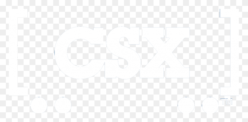 1000x453 Csx Logowhite Csx Logo White, Text, Label, Alphabet HD PNG Download