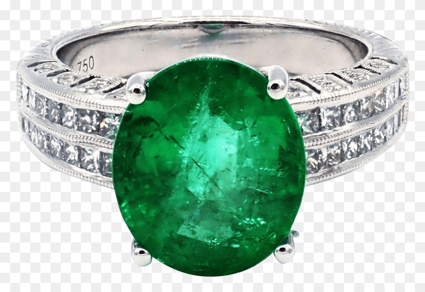 1478x982 Ct Natural Colombian And Diamond Kt Emerald, Аксессуары, Аксессуар, Драгоценный Камень Png Скачать