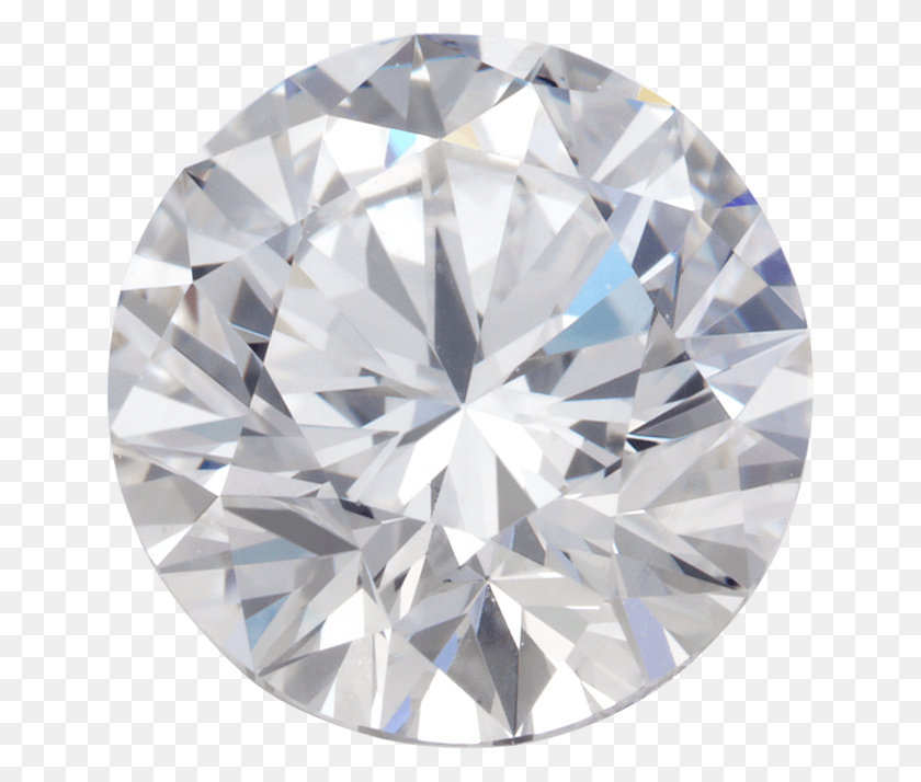 645x654 Ct Round Loose Diamond White Diamond Round, Gemstone, Jewelry, Accessories HD PNG Download