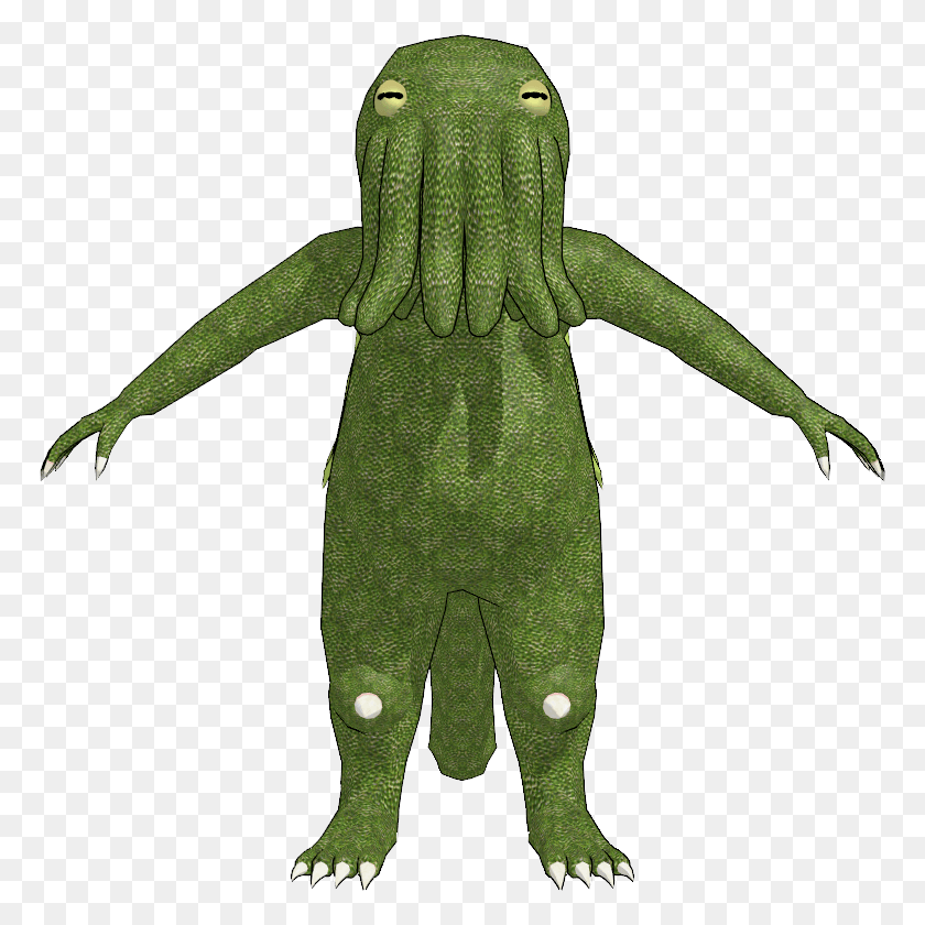 769x780 Cthulhu, Alien, Green, Toy HD PNG Download