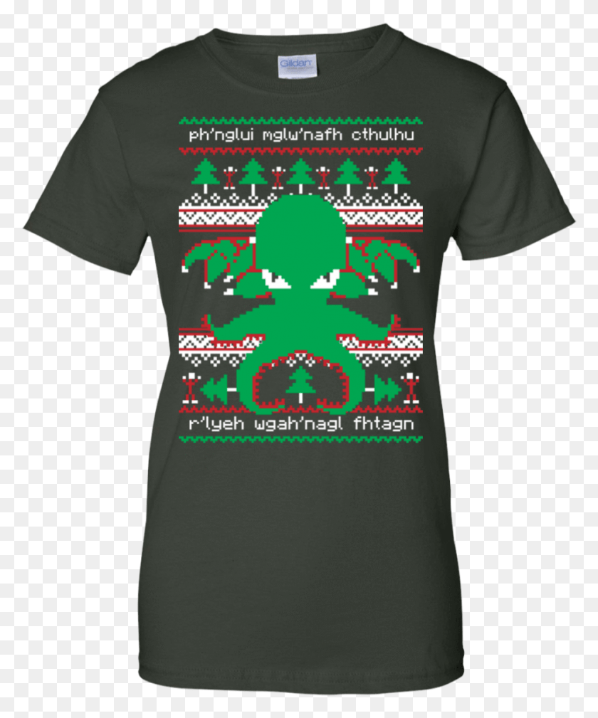 942x1147 Cthulhu Cultist Christmas Teeshoodiestanks North Remembers T Shirt Buy, Clothing, Apparel, T-shirt HD PNG Download