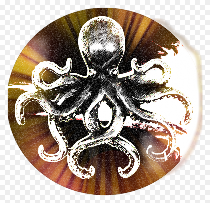 1025x987 Cthulhu Illustration Octopus, Disk, Dvd HD PNG Download