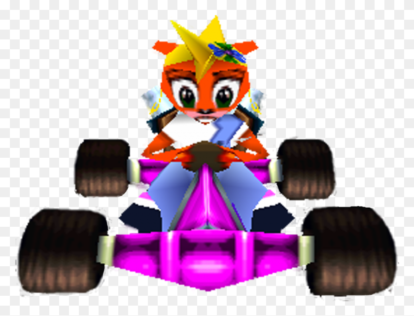 1020x761 Descargar Png Ctr Coco In Kart Crash Team Racing Coco Bandicoot, Vehículo, Transporte, Lámpara Hd Png