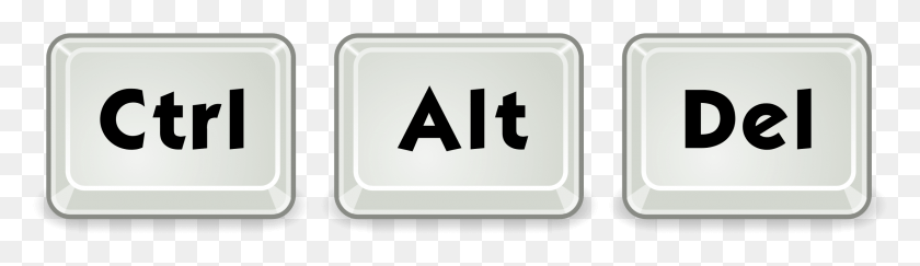 2219x523 Ctrl Alt Delete Teclas Ctrl Alt, Text, Number, Symbol HD PNG Download