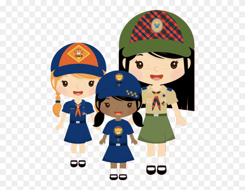 501x592 Cub Scouts Girl Pack47 Girls In Cub Scouts Clip Art, Person, Human, People HD PNG Download