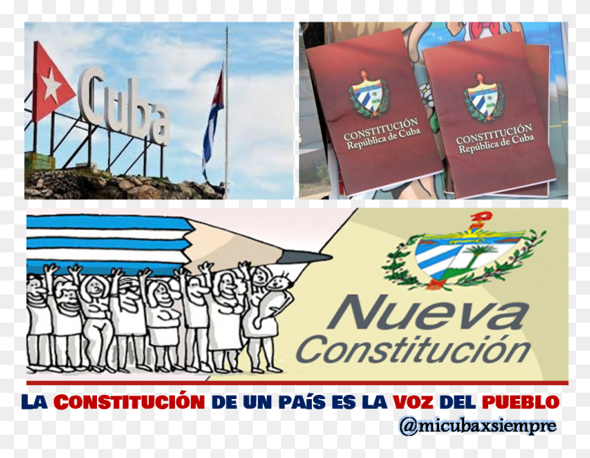 1025x780 Куба En Debate Constitucional Hacemoscuba Flyer, Текст, Книга, Флаг Hd Png Скачать