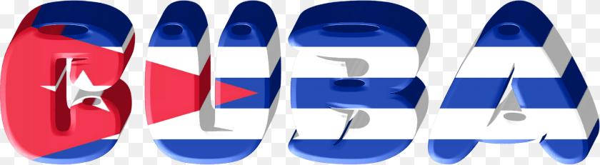 Cuba Lettering With Flag Clipart, Clothing, Footwear, Shoe, Sneaker PNG