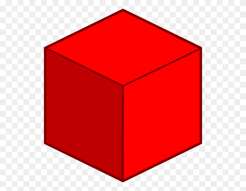 540x594 Cube Clipart Large Clip Art Red Cube, Mailbox, Letterbox, Furniture HD PNG Download