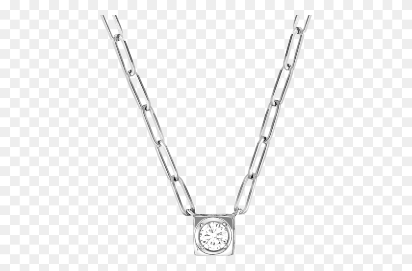 435x494 Cube Pendant With Diamond, Bow, Necklace, Jewelry Descargar Hd Png