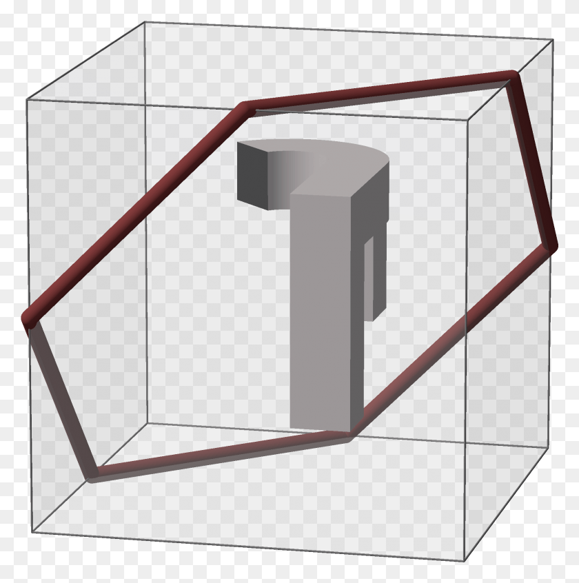 1813x1828 Cube Permutation 6 Coffee Table, Aluminium, Glass, Plan HD PNG Download