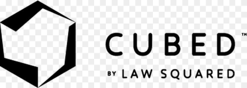 Cubed Logo Positive Stacked Black, Gray Transparent PNG