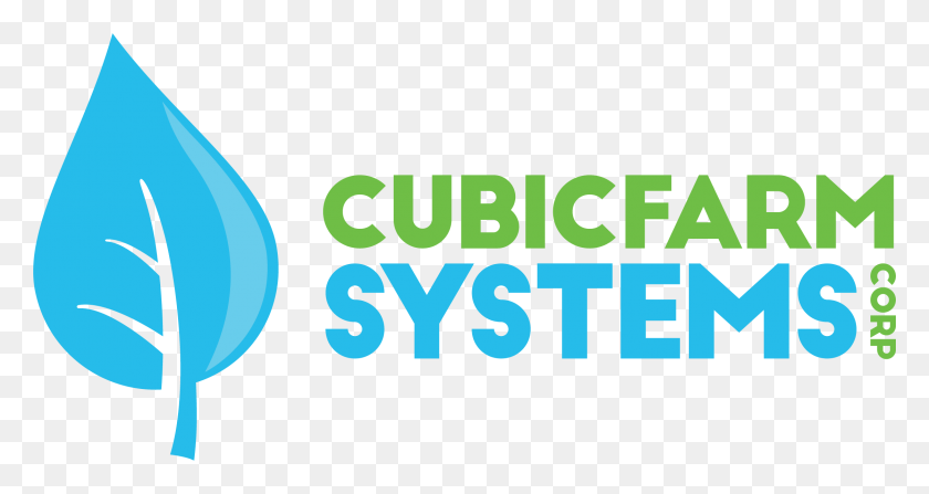2238x1113 Cubic Farming Systems Corp, Logo, Symbol, Trademark HD PNG Download