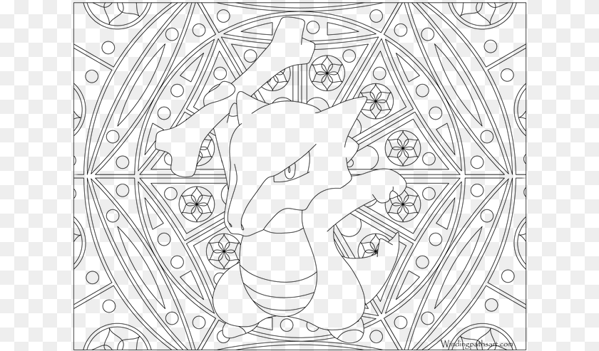 Cubone Drawing Coloring, Gray PNG