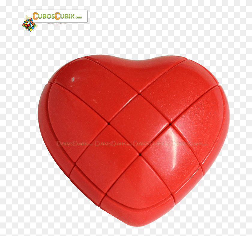 695x725 Cubos Rubik Forma Corazon Rojo Cubo De Rubik De Corazon, Pelota De Tenis, Tenis, Pelota Hd Png