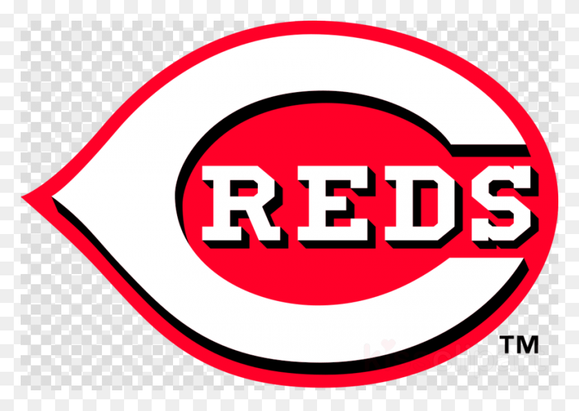 900x620 Descargar Png Cubs Logo Cincinnati Reds Logo 2018, Etiqueta, Texto, Etiqueta Hd Png
