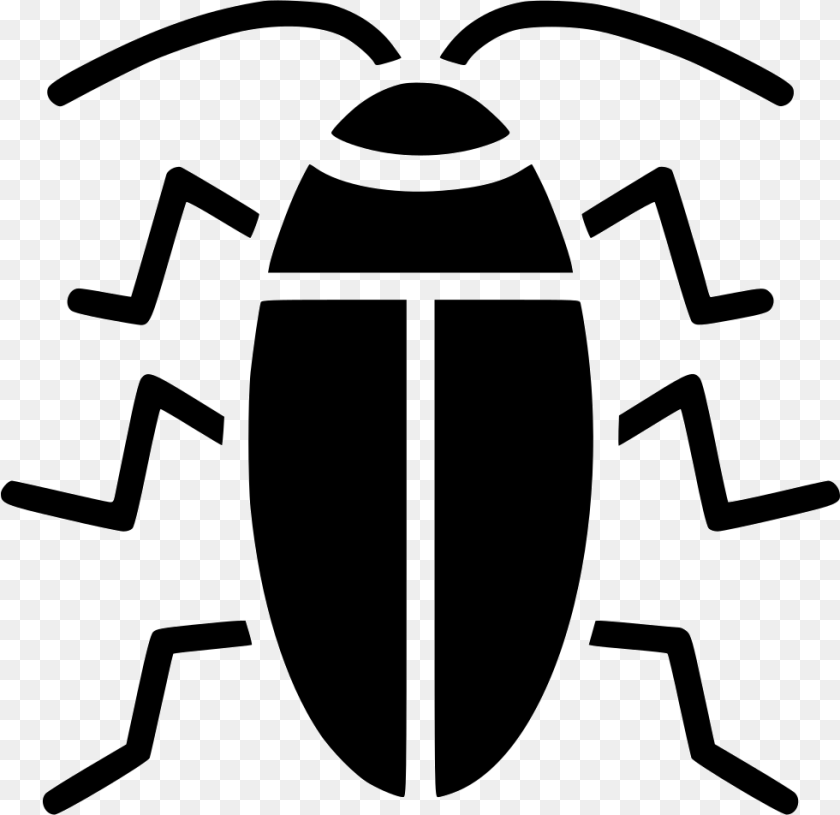981x952 Cucaracha Cockroach Icon, Animal, Stencil, Bow, Weapon Sticker PNG