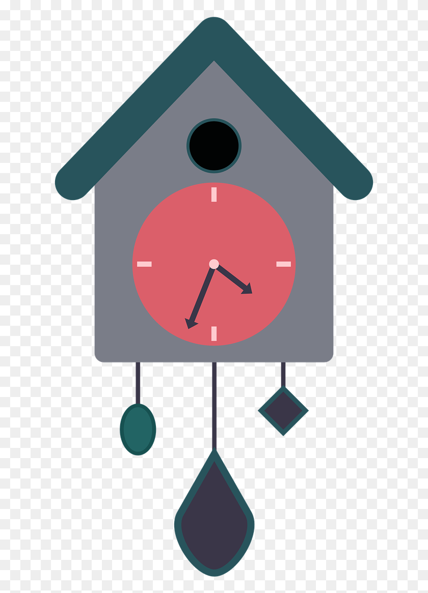 631x1105 Cuckoo Clocks Wall Clock Clip Art, Analog Clock, Alarm Clock HD PNG Download