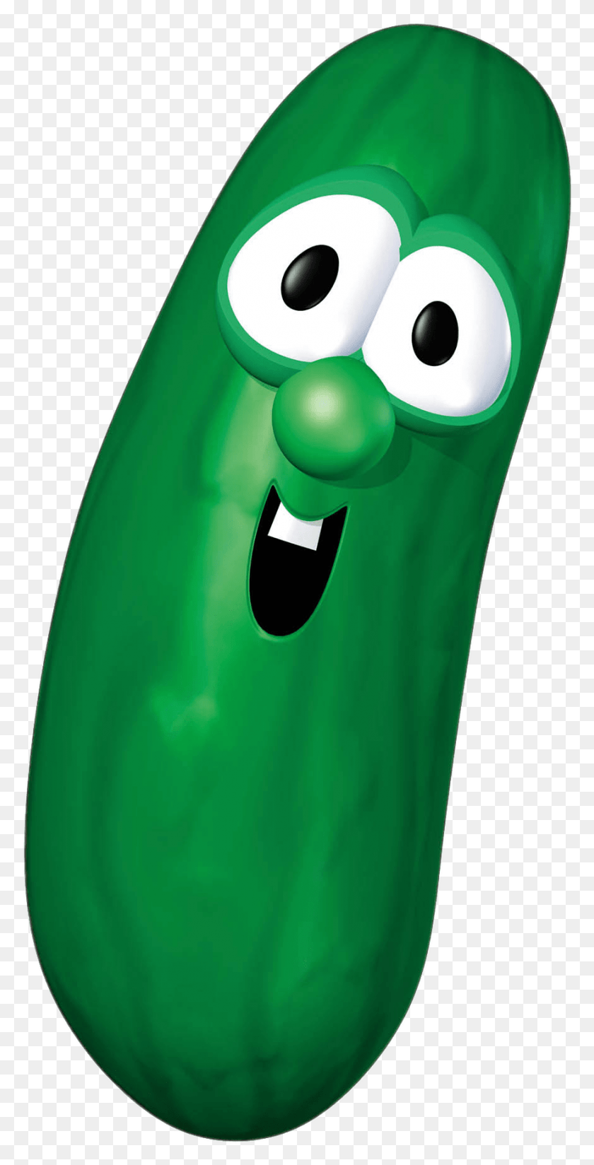 879x1790 Cucumber From Veggie Tales, Alien, Inflatable, Green HD PNG Download