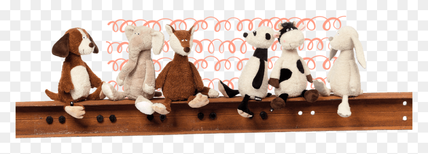 1318x409 Cuddly Friends Beast Town Stuffed Animals, Wood, Toy, Plush HD PNG Download