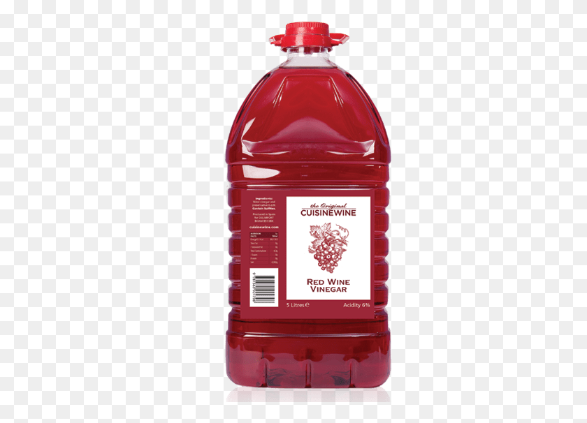 281x546 Cuisinewine Traditional Red Wine Vinegar 5 Litre Plastic Bottle, Liquor, Alcohol, Beverage HD PNG Download