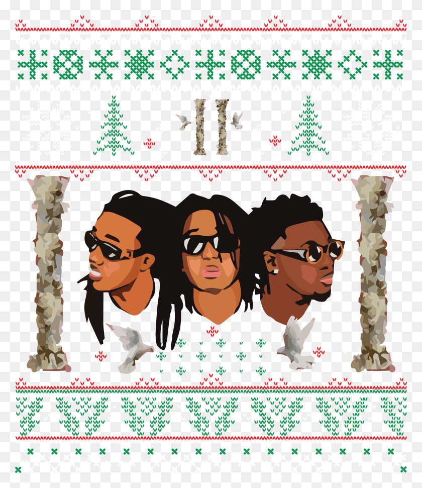 5250x6134 Culture Ii Is The Third Studio Album By American Hip Migos Cartoon, Sunglasses, Accessories, Accessory HD PNG Download