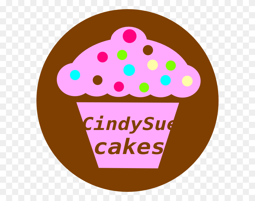600x600 Cup Cake Logo Clip Art Cake, Cream, Dessert, Food HD PNG Download