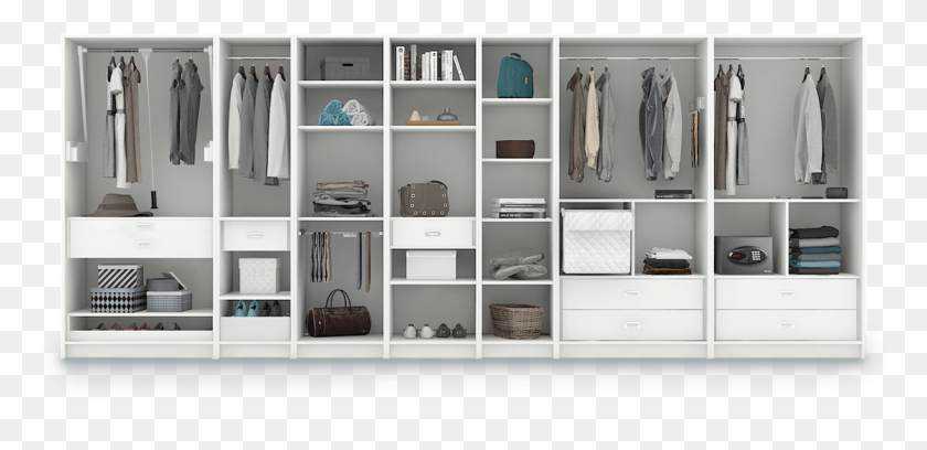 1124x502 Cupboard Closet Wardrobe Interior Design, Furniture, Shelf, Indoors HD PNG Download