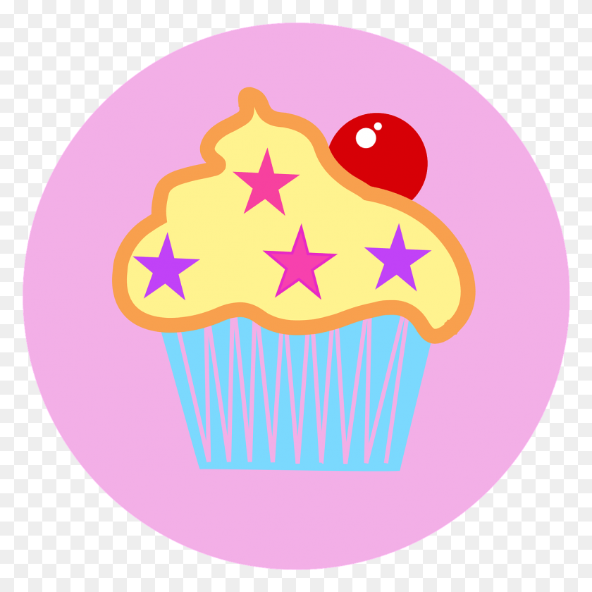 1247x1247 Cupcake Cake Cherry Cute Pink Logo Sweet Cream Google 5 Star Reviews Logo, Dessert, Food, Creme HD PNG Download