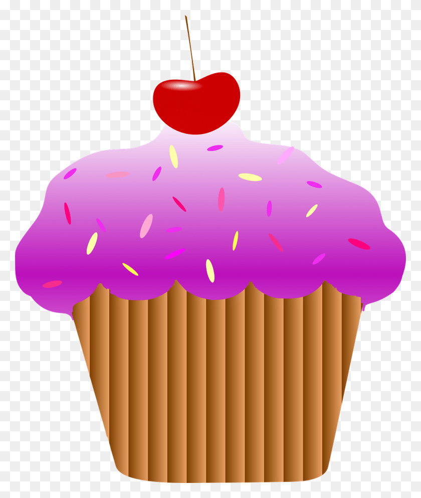 1070x1280 Cupcake Cherry Purple Cupcake With Purple Icing, Cream, Cake, Dessert HD PNG Download