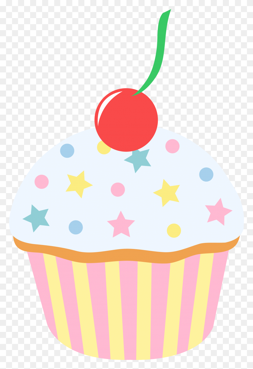 3054x4555 Cupcake Clipart Food Cartoon Cupcake, Crema, Pastel, Postre Hd Png