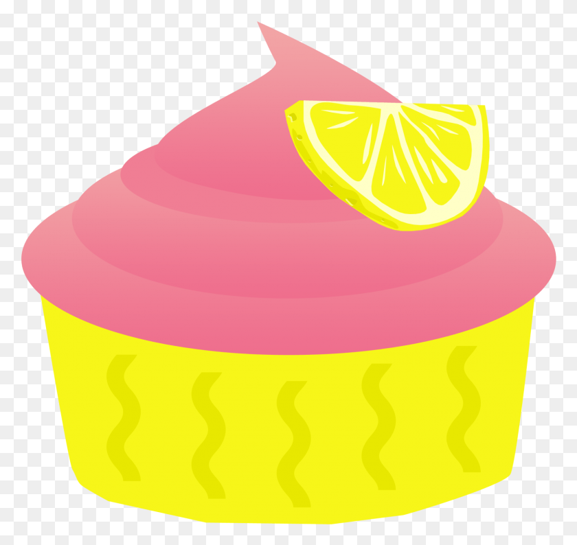 1517x1429 Cupcake Clipart Pink Lemonade Clipart, Cake, Dessert, Food HD PNG Download